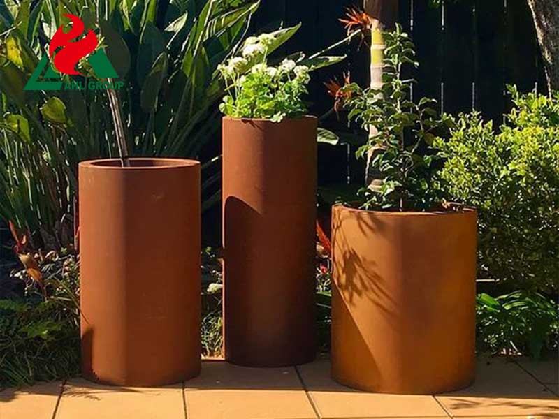 Corten Steel Planter Boxes